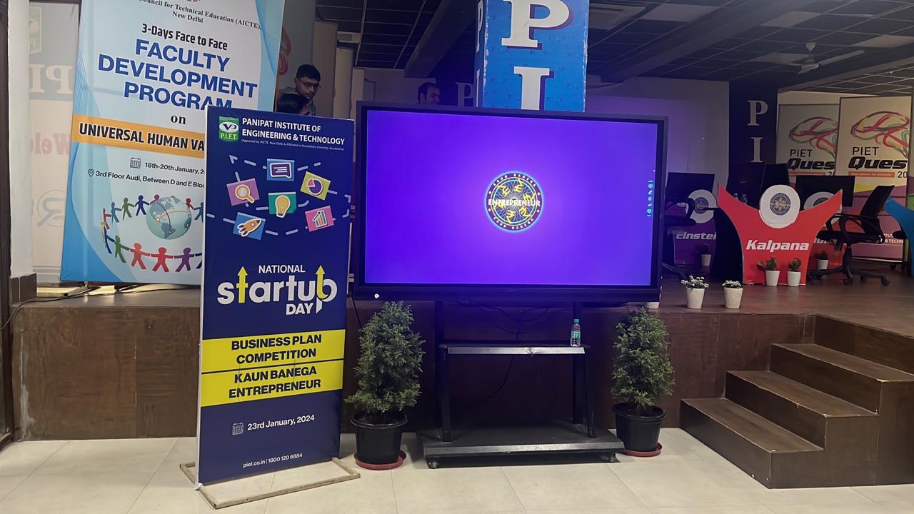 National Startup Day 2024 PIET